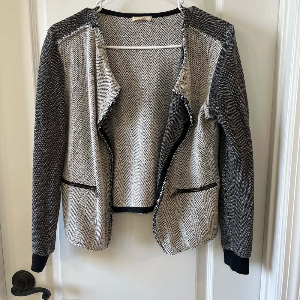 Caslon Women’s Knit 100% Cotton Open Front Blazer XS